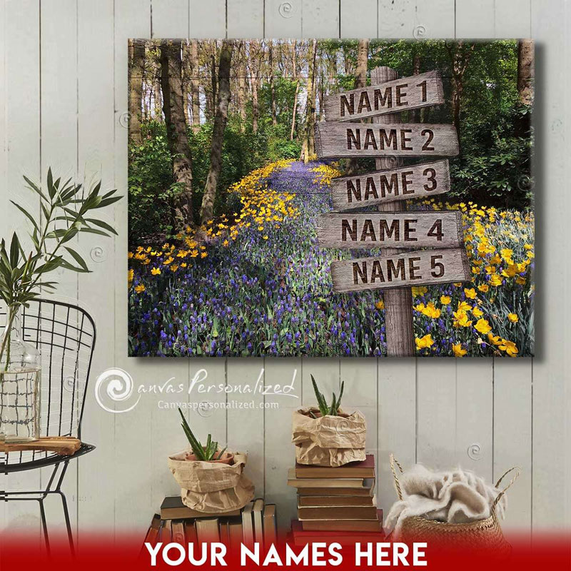7 Reasons to Give Personalized Canvas Prints as Gifts 28 Family Street Sign Canvas