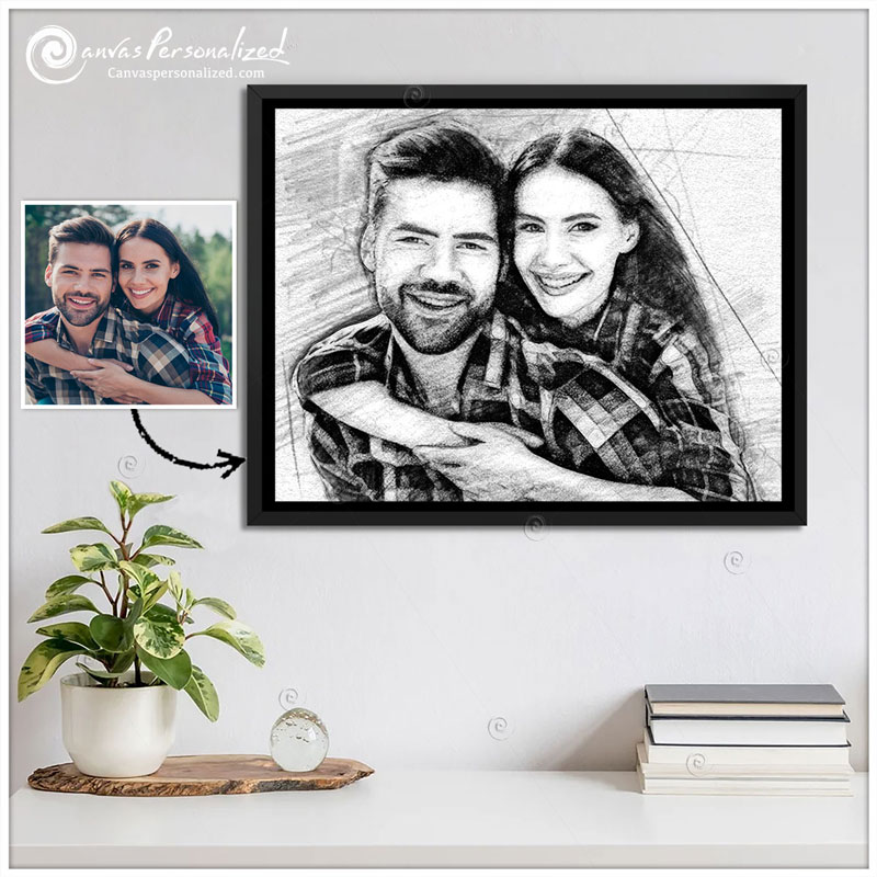 7 Reasons to Give Personalized Canvas Prints as Gifts 24 Personalized-sketch-canvas