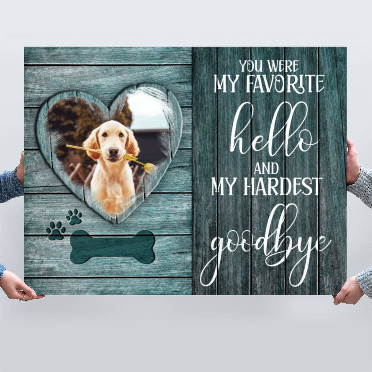 Canvas Personalized Sympathy Gift For Pet Loss Memorial Gift