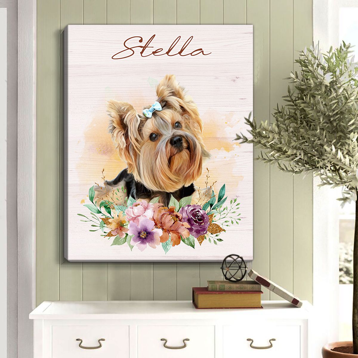Personalized Dog Portrait Gifts Turn Pet Photo Into Canvas Art Canvas